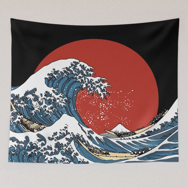 Item preview,  The Great Wave off Kanagawa Red designed and sold by GlowinUp Shop.