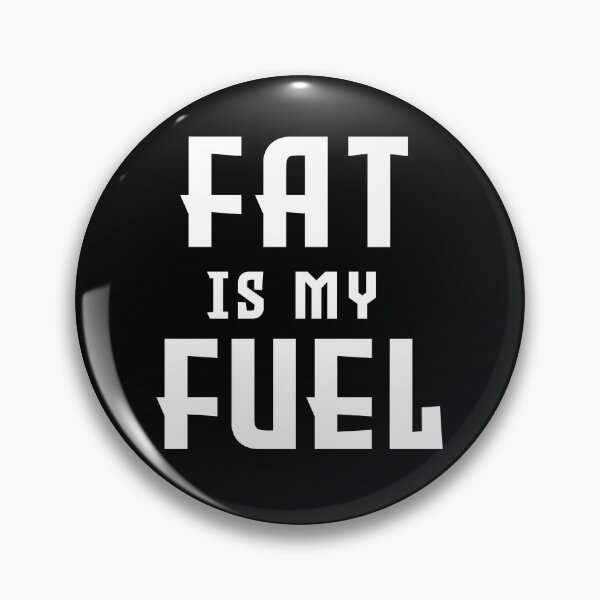 Item preview, Fat is my fuel black and white designed and sold by PurrfectCorner.
