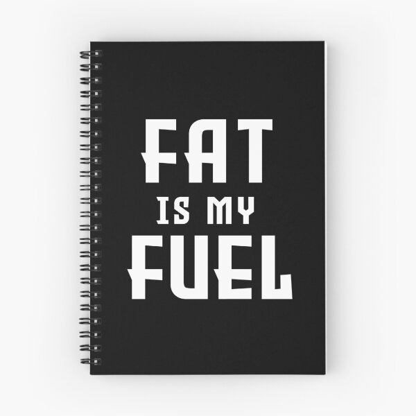 Item preview, Fat is my fuel black and white designed and sold by PurrfectCorner.