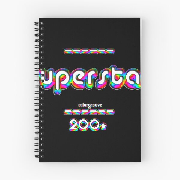 Item preview, Superstar 2000 Retro Rainbow Font designed and sold by oh-so.