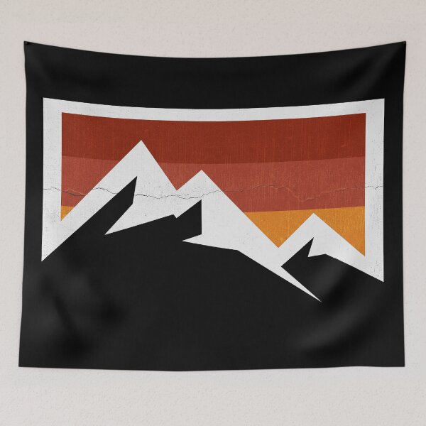 Item preview, retro sunset mountain snow designed and sold by pholange.
