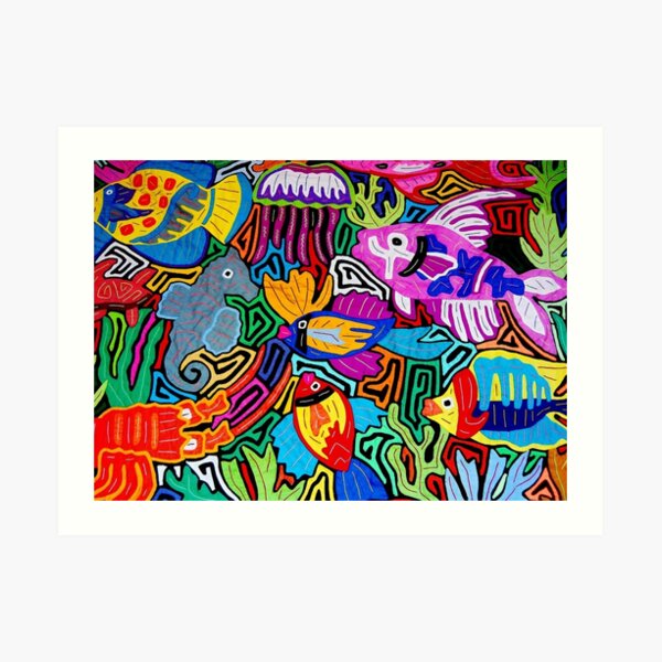 Mola de Panama Art Print