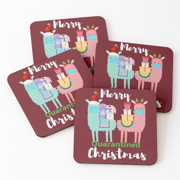 Item preview, Merry Quarantined Christmas, pandemic holiday, quarantine holiday, christmas quarantined designed and sold by davlinaArt.