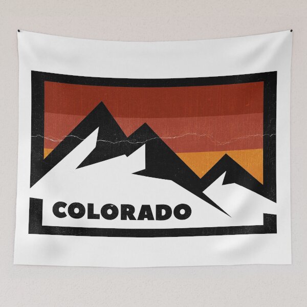 Item preview, colorado retro mountain sunset designed and sold by pholange.