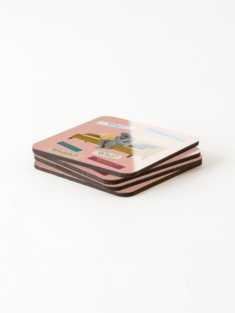 Thumbnail 4 of 5, Coasters (Set of 4), Questions designed and sold by SamuelSim.