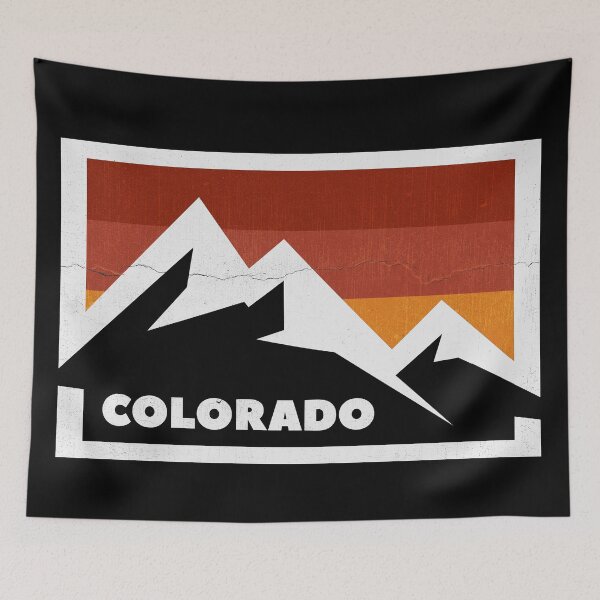 Item preview, colorado retro mountain sunset winter designed and sold by pholange.