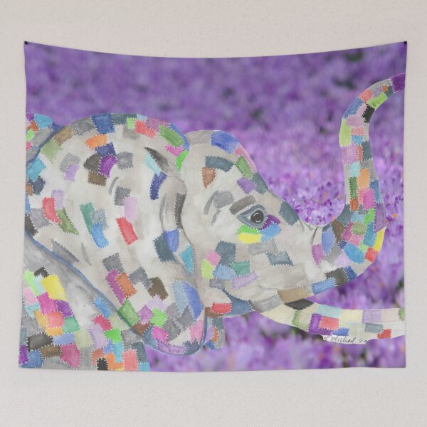 Item preview, Patchwork Pachyderm  designed and sold by LunaNoodleArt.
