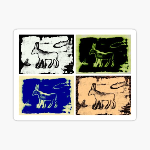 Go go donkey Sticker