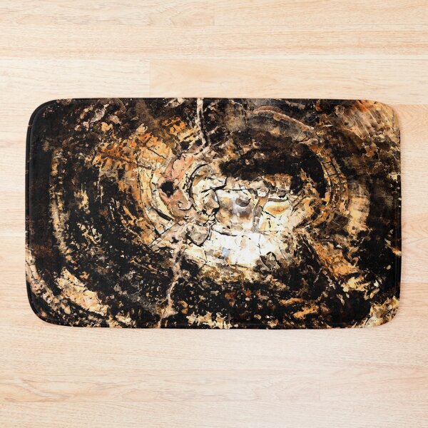 Item preview, Petrified Tree Rings ~ Black and Gold designed and sold by MisterGroom.