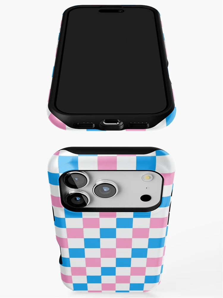 Thumbnail 3 of 4, iPhone Case, CheckerBoard Pattern (Trans) designed and sold by QueerShop.