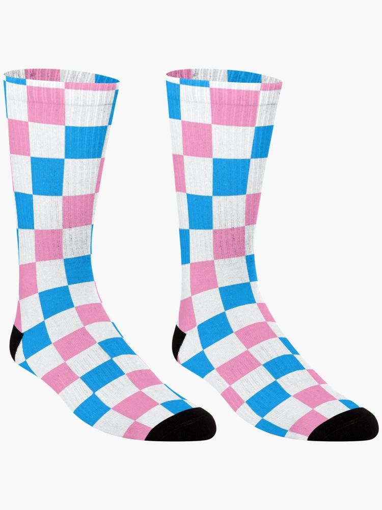 Thumbnail 3 of 5, Socks, CheckerBoard Pattern (Trans) designed and sold by QueerShop.