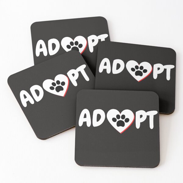 Item preview, Adopt A Pet With Love Cute Graphic Text Design For Pet Lovers designed and sold by delohill.