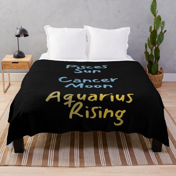 Item preview, Pisces Sun Cancer Moon Aquarius Rising Text designed and sold by leomooncreates.