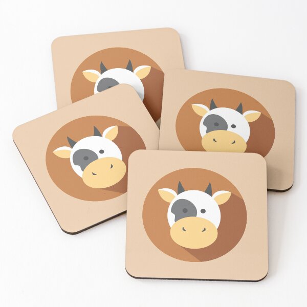 Item preview, Vacas Kawaii, Cute cow Brown designed and sold by JessyDesigns.