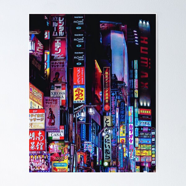 Artikel-Vorschau von Cyberpunk Tokyo, designt und verkauft von SofiaStutio.