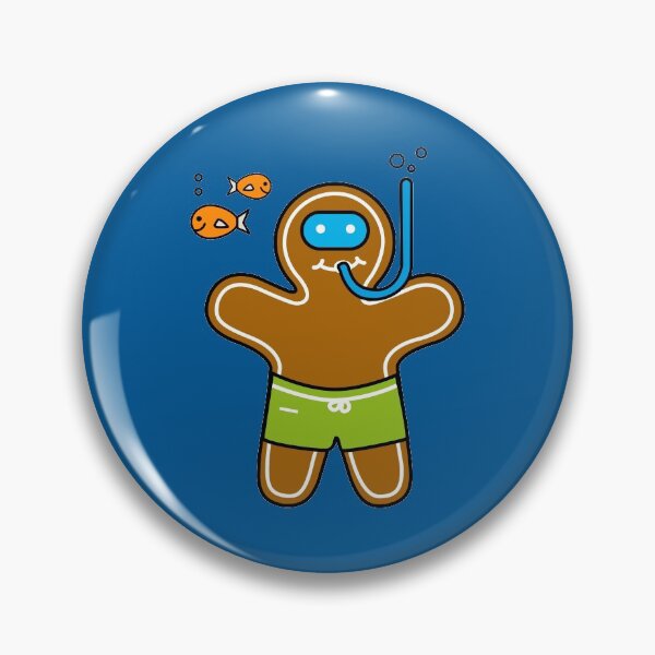 Artikelvorschau, Gingerbread man Taucher entworfen und verkauft von Kritzel-Claudi.