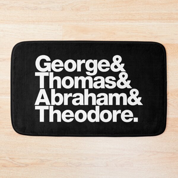 Item preview, Mount Rushmore - Names of Presidents (white letters) designed and sold by dudethecreator.