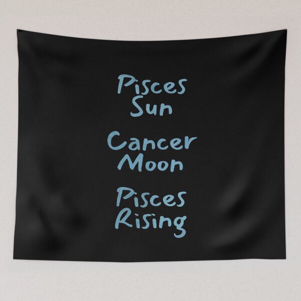 Item preview, Pisces Sun Cancer Moon Pisces Rising Text designed and sold by leomooncreates.