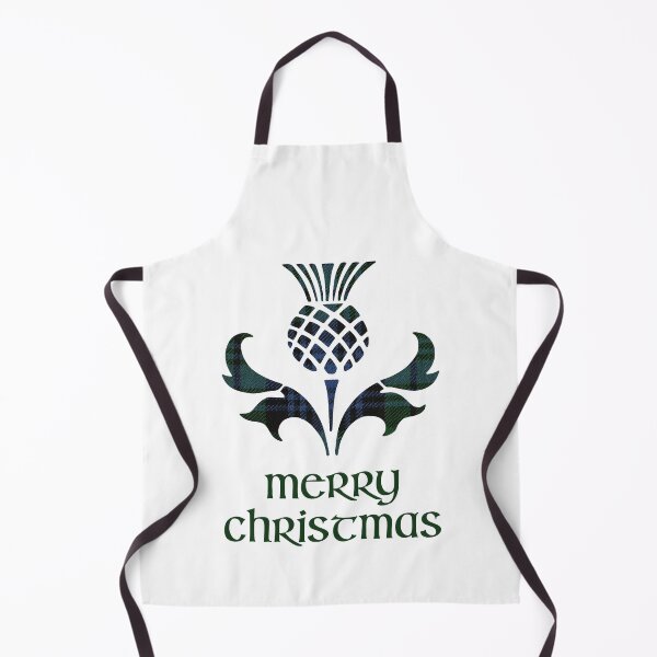 Item preview, Merry Christmas Black Watch Tartan Scottish Thistle designed and sold by CoolYule.