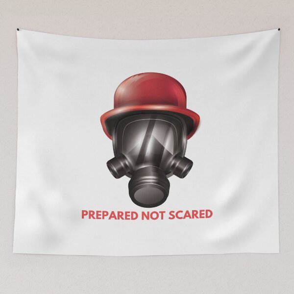 Item preview, Prepared not scared - Prepper gas mask Perfect Bigfoot Survive Great Funny Teotwawki Work Survival Love Distressed Greatest Women Men Rifle Parenting  designed and sold by CJCTEES.