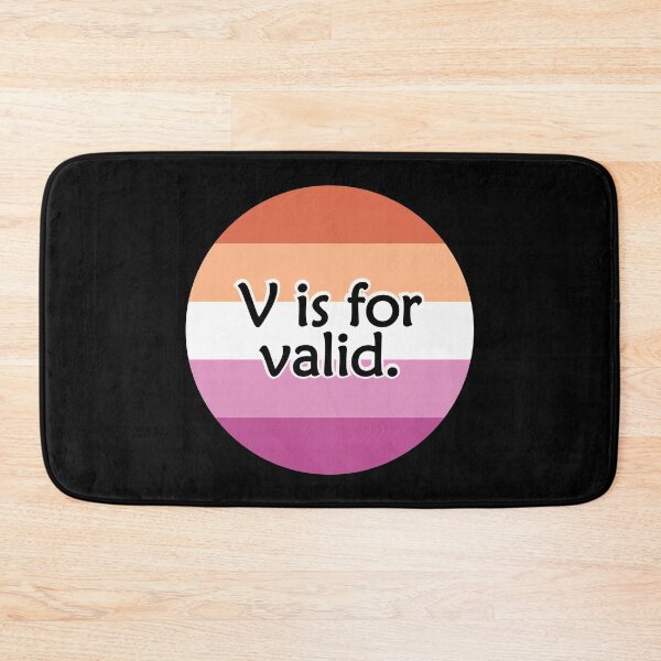 Item preview, V is for VALID Lesbian Flag designed and sold by QueerShop.