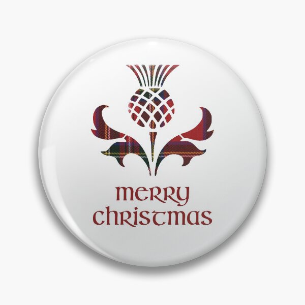 Item preview, Merry Christmas Royal Stewart Tartan Scottish Thistle  designed and sold by CoolYule.