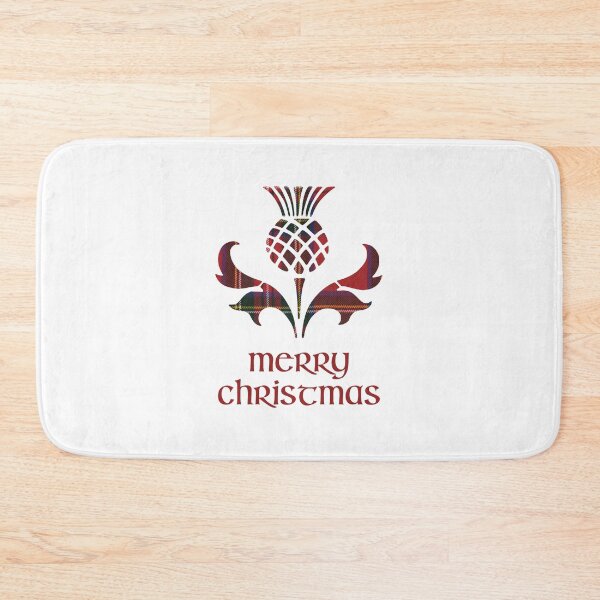 Item preview, Merry Christmas Royal Stewart Tartan Scottish Thistle  designed and sold by CoolYule.