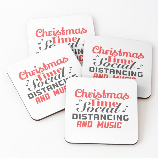 Item preview, Christmas Time Social Distancing And Music Sticker designed and sold by ODENSHOP.