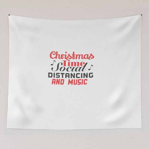 Item preview, Christmas Time Social Distancing And Music Sticker designed and sold by ODENSHOP.