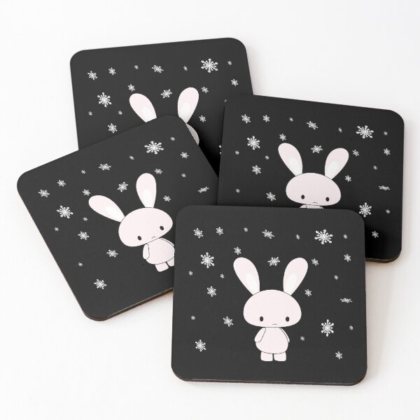 Item preview, A Sweet Sad Pink Rabbit In The Snow Cold Winter Time designed and sold by Paulina Vanlife.