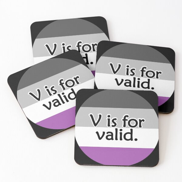 Item preview, V is for VALID Asexual Flag designed and sold by QueerShop.