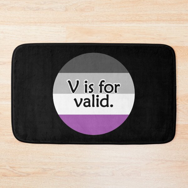Item preview, V is for VALID Asexual Flag designed and sold by QueerShop.
