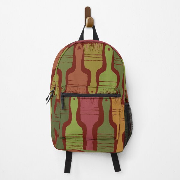 Item preview, Paintbrush , seamless pattern with paintbrushes in green and red tones designed and sold by marina63.
