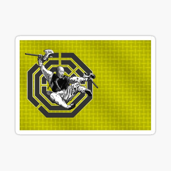 Bagua Monk in Gold Sticker