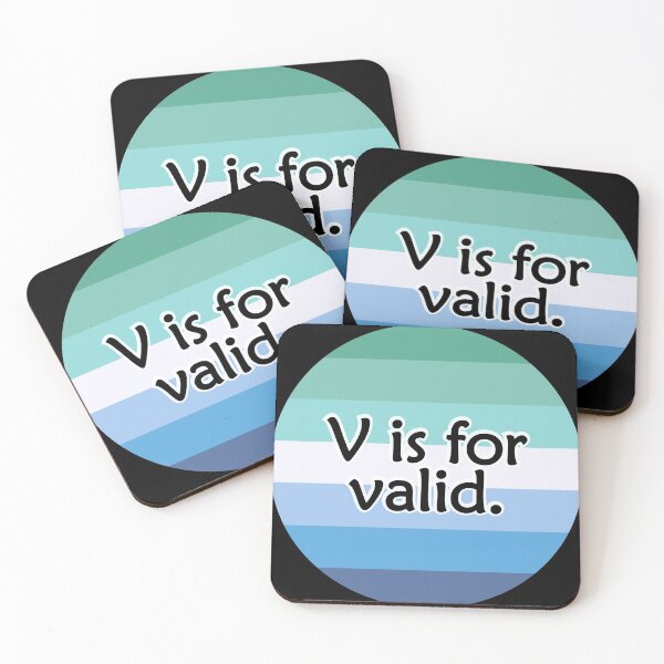 Item preview, V is for VALID Gay Man Flag designed and sold by QueerShop.