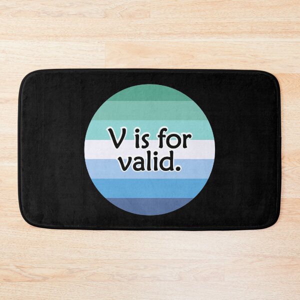 Item preview, V is for VALID Gay Man Flag designed and sold by QueerShop.