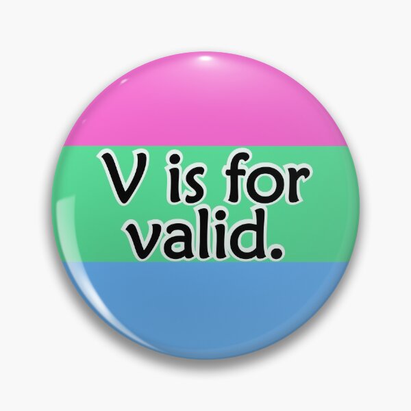 Item preview, V is for VALID Polysexual/Polyromantic Flag designed and sold by QueerShop.