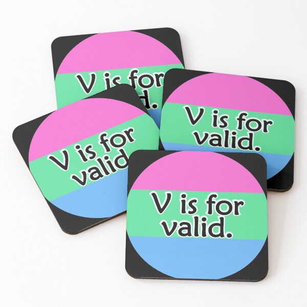Item preview, V is for VALID Polysexual/Polyromantic Flag designed and sold by QueerShop.