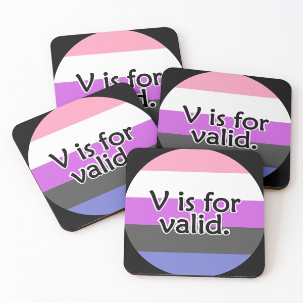 Item preview, V is for VALID Genderfluid designed and sold by QueerShop.
