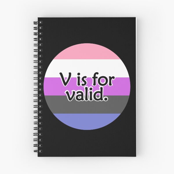 Item preview, V is for VALID Genderfluid designed and sold by QueerShop.