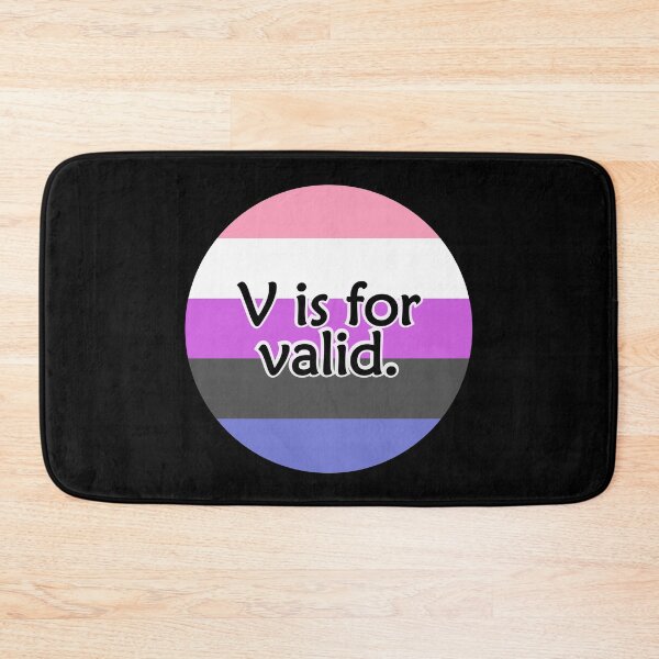 Item preview, V is for VALID Genderfluid designed and sold by QueerShop.