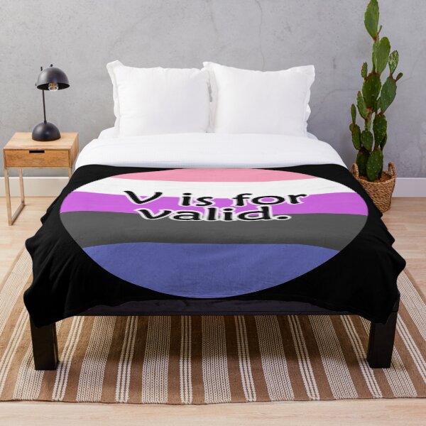 Aperçu de l'œuvre V est pour VALID Genderfluid créée et vendue par QueerShop.