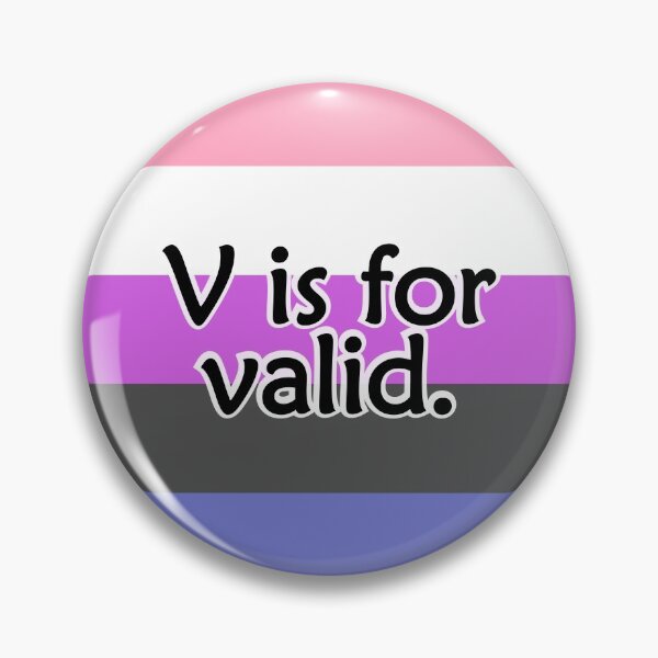 Item preview, V is for VALID Genderfluid designed and sold by QueerShop.