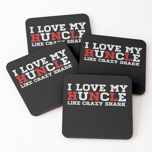 Item preview, I love my huncle like crazy shark funny Gifts ideas  designed and sold by AYACHI90.