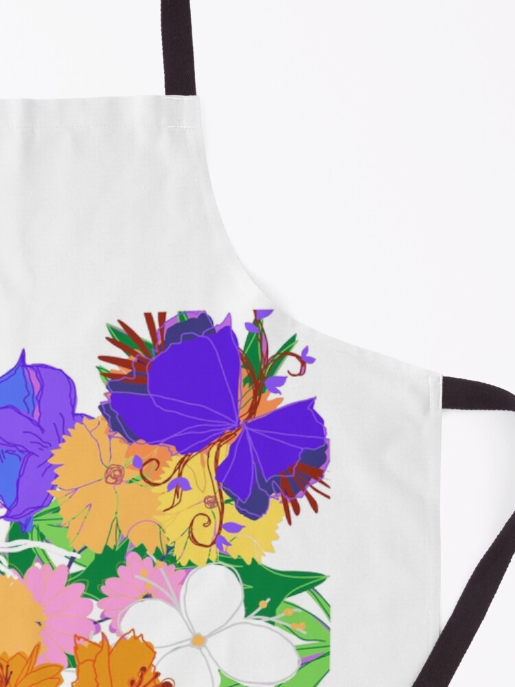 Alternate view of Tabby in the Flowerbed Apron