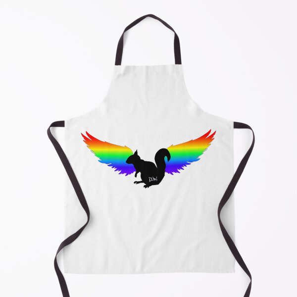 Item preview, destiel squirrel with angel wings - rainbow/black designed and sold by lexicolor.