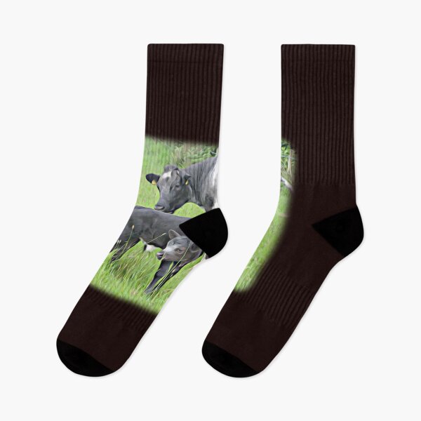 Item preview, Cow and black calf designed and sold by DAscroft.