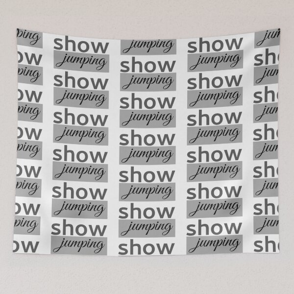 Item preview, show jumping equestrian text designed and sold by horseaddicted.