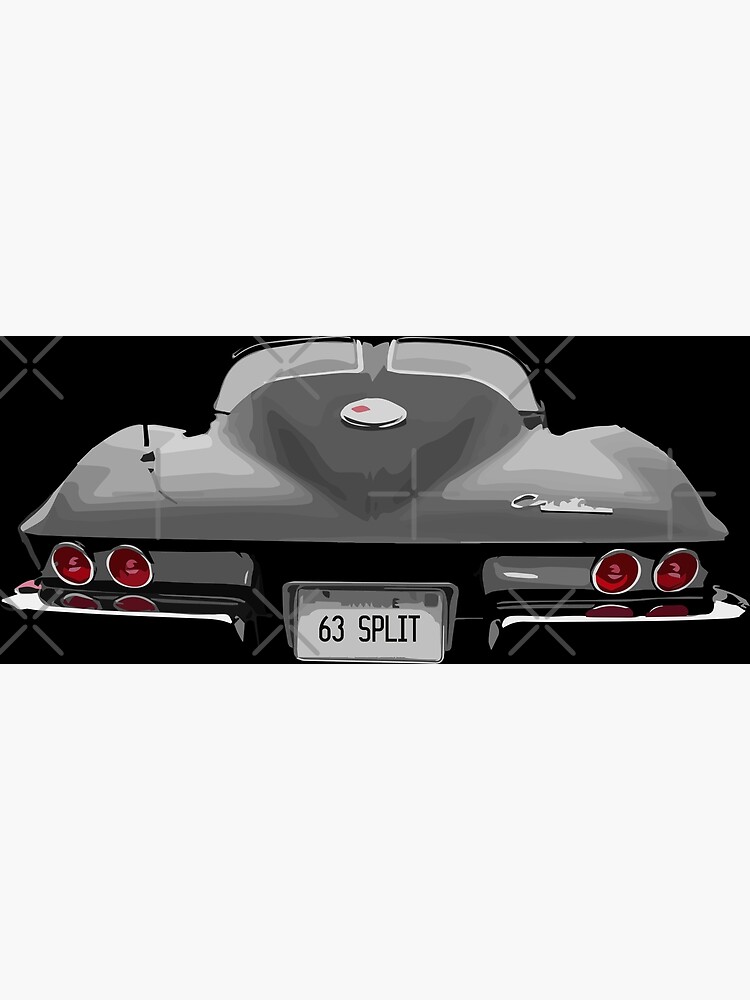 Disover 1963 Split Window Corvette Premium Matte Vertical Poster