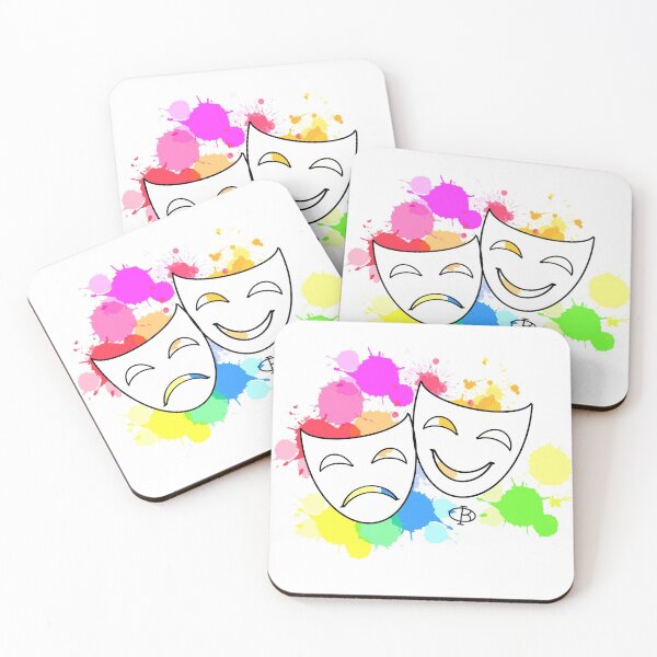 Item preview, Colourful Theatre Masks designed and sold by BusInACan.